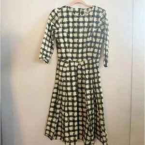 ASOS abstract plaid midi‎ dress 4
